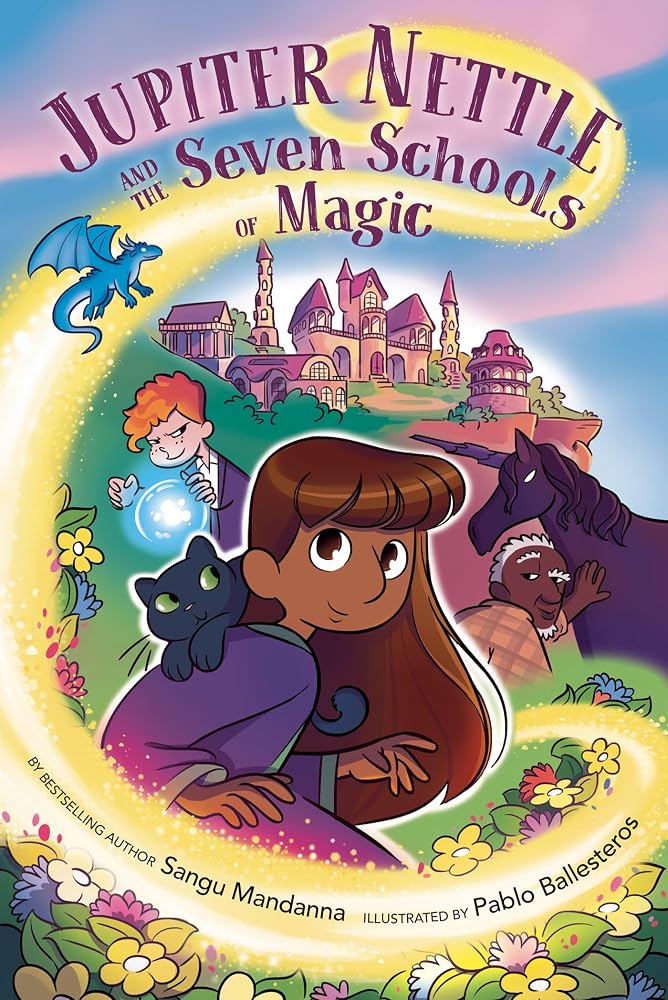 Jupiter Nettle and the Seven Schools of Magic: A Graphic Novel cover image