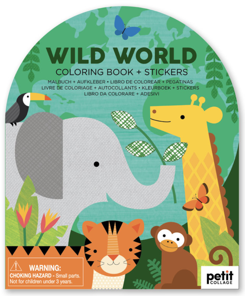Wild World - Colouring Book + Stickers
