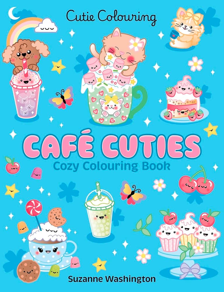 Cafe Cuties: Colouring Book cover image