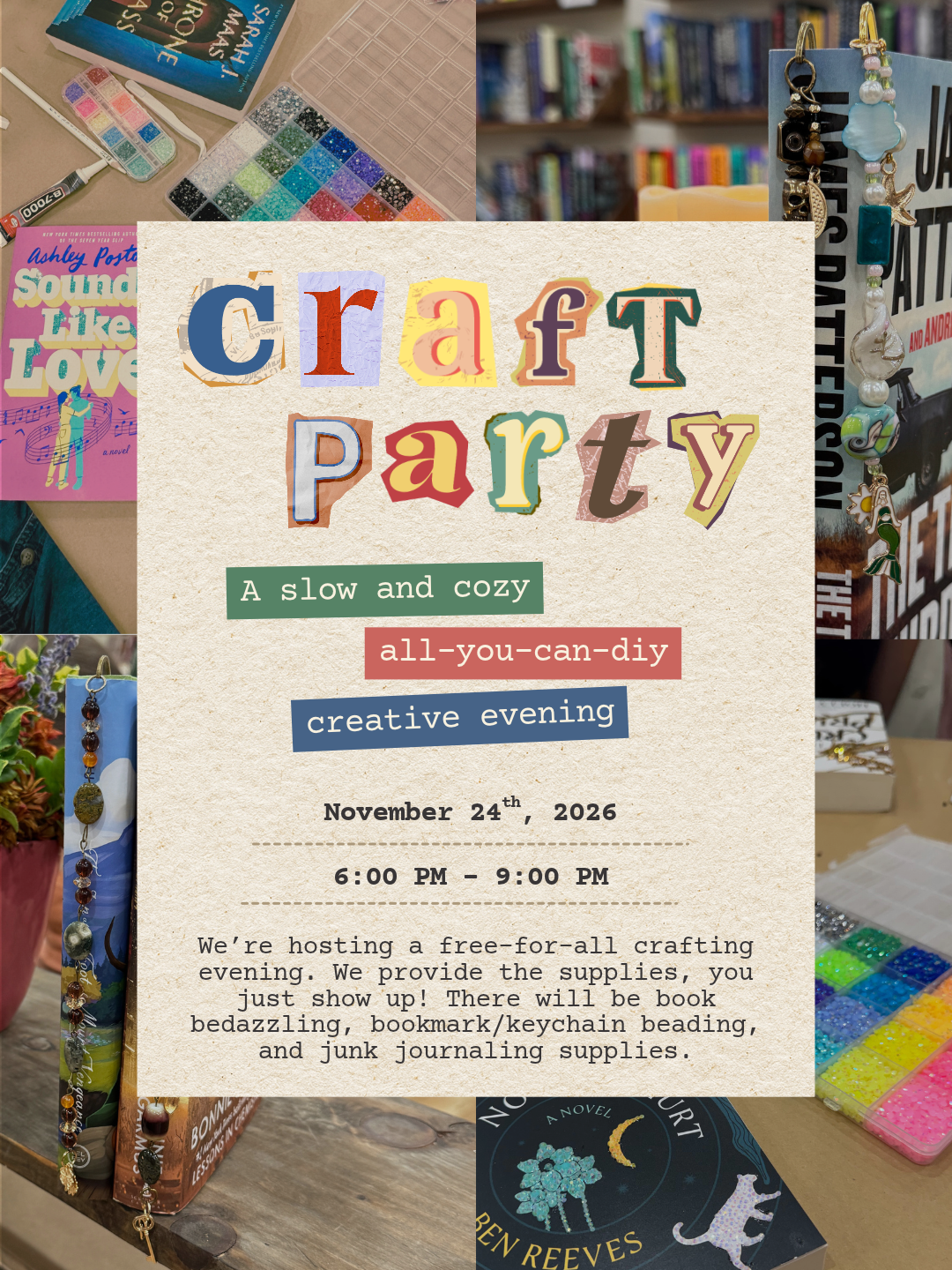 CRAFT NIGHT: Free-For-All Crafting Evening