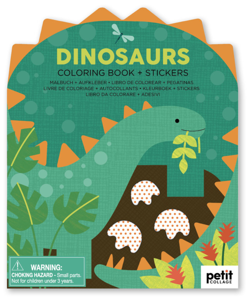 Dinosaurs - Colouring Book + Stickers