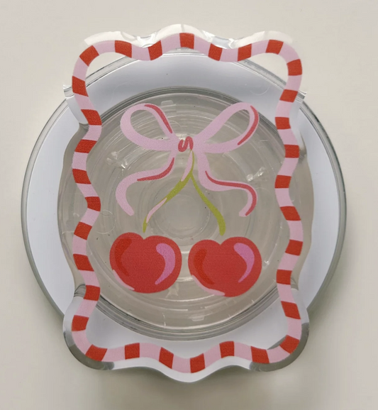 Clear Cherry - Magnetic e-Reader Grip
